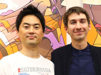 <p class=author>Такахаси Юта и Анатолий Akue.</p> SUZUKI SX4.