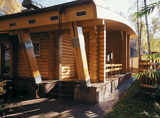 Проекты и фото деревянных бань из бревен