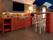 Баня, сауна, бассейн «Петергофский фьюжн», кухня . Фото № 25520, автор Fisheye Architecture & Design   Александр