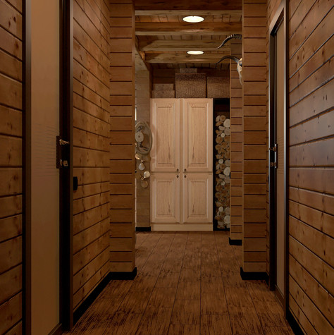 Гостевой дом. коридор из проекта Гостевой домик с сауной, фото №100589