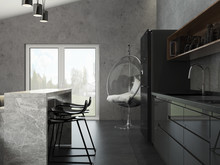 Гостевой дом «Мужской стиль в интерьере дома », кухня . Фото № 25996, автор Логвинова  Екатерина 