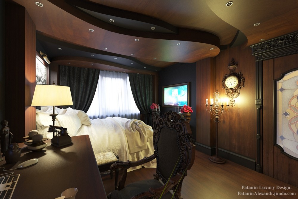 Яхта, лайнер «Luxury Yacht Cabin. Каюта хозяина яхты», яхты, лайнеры, фото из проекта 