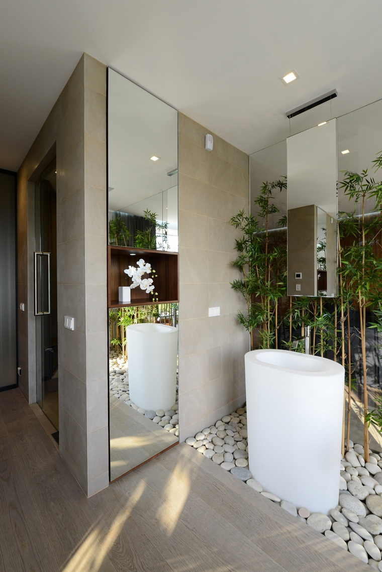 23 ванных комнаты с каменной отделкой