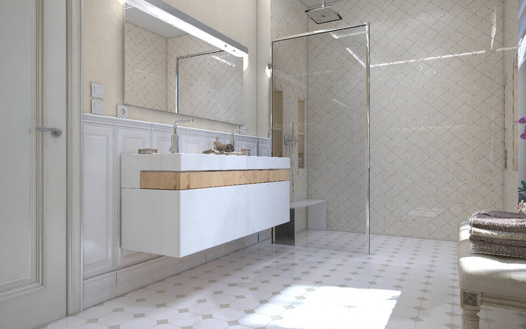 Загородный дом. ванная из проекта Дизайн проект дома площадь 500 кв.м в Ленинградской области., фото №78576