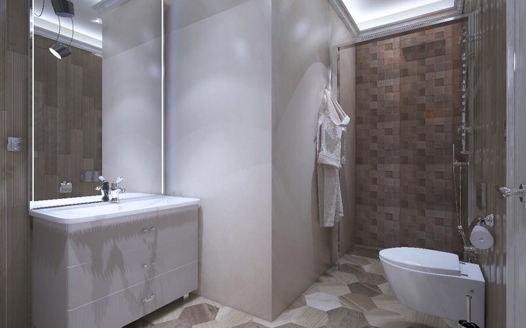 Загородный дом. санузел из проекта Дизайн проект дома площадь 500 кв.м в Ленинградской области., фото №78585