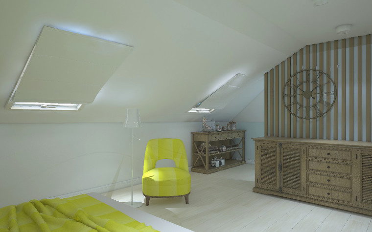 Загородный дом. спальня из проекта Дизайн проект дома площадь 500 кв.м в Ленинградской области., фото №78592