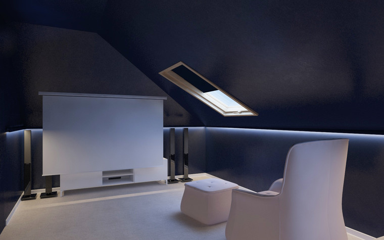 Загородный дом. домашний кинотеатр из проекта Дизайн проект дома площадь 500 кв.м в Ленинградской области., фото №78593