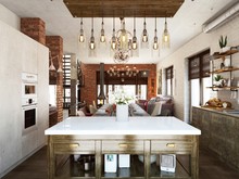 Загородный дом «Л.О.Ф.Т. ДЛЯ ЖИЗНИ», кухня . Фото № 25588, автор Алёны Чекалиной Дизайн студия