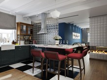 Загородный дом «СТИЛЬНЫЕ ПРИЧУДЫ», кухня . Фото № 25620, автор Алёны Чекалиной Дизайн студия