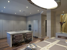 Загородный дом «Дизайн интерьера трехэтажного дома в стиле контемпорари», кухня . Фото № 25947, автор Старых Станислав