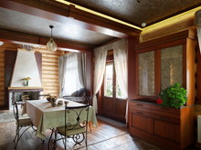 Загородный дом «Дом на берегу», кухня . Фото № 26044, автор Ожогин Сергей