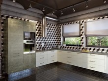 Загородный дом «ИЗБА», кухня . Фото № 26116, автор Алёны Чекалиной Дизайн студия