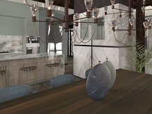 Загородный дом «Glass House», кухня . Фото № 26313, автор Разина Катерина