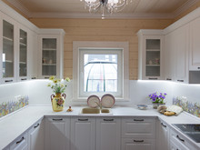 Загородный дом «Дом из бруса для проекта Open Village», кухня . Фото № 26318, автор Зорина Елена