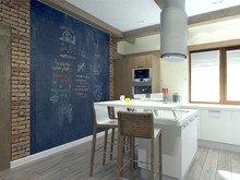 Загородный дом «Коттедж в КП Алексеевка (интерьер)», кухня . Фото № 26418, автор Студия Rahat-House Ник и Христина