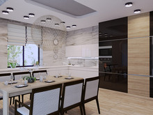 Загородный дом «Частный дом в Юкках», кухня . Фото № 26955, автор Иванов Алексей, Wide Design Group 