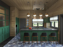 Загородный дом «Дом Можайка», кухня . Фото № 27387, автор Белякова&Караяни студия дизайна 