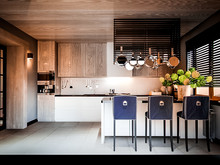 Загородный дом «ISTRA», кухня . Фото № 27530, автор INRE 