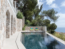 Загородный дом «Дизайн интерьера виллы в Монако», бассейн  . Фото № 27569, автор NG-Studio 