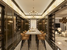 Загородный дом «Загородный дом в Подмосковье», кухня . Фото № 28643, автор Болотный Евгений