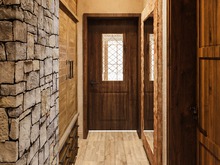 Загородный дом «Загородный дом в стиле рустик», коридор . Фото № 30722, автор Корпан Ксения