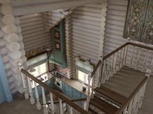 Загородный дом «Боровики.», холл . Фото № 32507, автор Ломейко Наталья