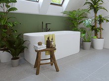 Загородный дом «Проект ванной комнаты, размещенной на мансардном этаже загородного дома.», ванная . Фото № 32603, автор Игнатова Нина