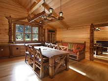 Загородный дом «», столовая . Фото № 7488, автор Lion Dor , Манджиев Станислав