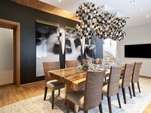 Загородный дом «», столовая . Фото № 9840, автор АвКубе 