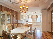 Загородный дом «», столовая . Фото № 10364, автор БЕРНИ дизайн 