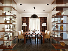 Загородный дом «», столовая . Фото № 10505, автор Леонидов Роман