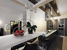 Загородный дом «», кухня . Фото № 10977, автор Шашкова Дина