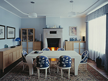 Загородный дом «», столовая . Фото № 11354, автор Panacom архитектурное бюро