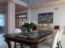 Загородный дом «», столовая . Фото № 12011, автор Domoff Group 