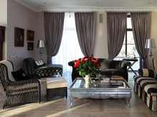 Загородный дом «», гостиная . Фото № 12010, автор Domoff Group 