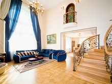 Загородный дом «», гостиная . Фото № 13289, автор Легэ-Артис 