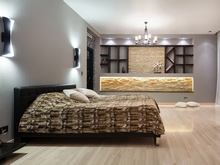 Загородный дом &laquo;&raquo;, спальня . Фото № 13768, автор Тихомиров Сергей