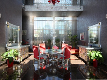 Загородный дом «», столовая . Фото № 15036, автор Боронина Татьяна