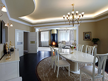 Загородный дом «», столовая . Фото № 15376, автор Еврострой Менеджмент 