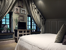 Загородный дом &laquo;&raquo;, спальня . Фото № 17862, автор Маркидонова Ирина, Меньшакова Илона