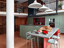 Загородный дом «», кухня . Фото № 18588, автор KV-BURO 