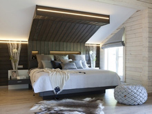 Загородный дом &laquo;&raquo;, спальня . Фото № 21113, автор Спицына Александра