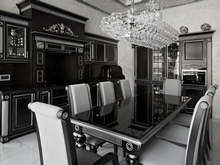 Загородный дом «», кухня . Фото № 22257, автор Архитектурная студия Соколовых 