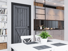 Загородный дом «Дом для ПМЖ всего 67 кв.м. », кухня . Фото № 23838, автор Петров Сергей, Сафина Зарема