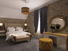 Загородный дом &laquo;Дом в английском стиле&raquo;, спальня . Фото № 23867, автор Герцева Марина