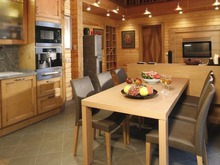 Загородный дом «Дом из клееного бруса», кухня . Фото № 24437, автор СФЕРА Дизайн-студия