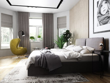 Загородный дом &laquo;Загородный дом в Саратове&raquo;, спальня . Фото № 24691, автор Логвинова  Екатерина 