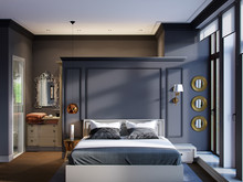 Загородный дом &laquo;Скандинавский Декаданс&raquo;, спальня . Фото № 24712, автор Саргин Сергей