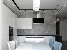 Загородный дом «Загородный дом.Квартал Ив.», кухня . Фото № 24787, автор Степанец Ирина