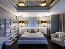 Загородный дом &laquo;дом 700 кв м&raquo;, спальня . Фото № 25053, автор Mill-Studio Studio